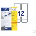 Avery - Hvit - 70 x 67.7 mm 1200 etikett(er) (100 ark x 12) flerbruks merkelapper