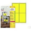 Avery Zweckform - Polyester - gul - 99.1 x 139 mm 80 etikett(er) (20 ark x 4) papir