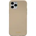 dbramante1928 Barcelona - Bakdeksel til mobiltelefon - 100 % biologisk nedbrytbart plantebasert materiale - Sahara Sand - for Apple iPhone 12, 12 Pro