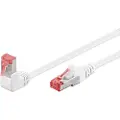 Goobay CAT 6 S/FTP PiMF vinklet nettverkskabel - 1m - Hvit
