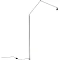 QAZQA Gulvlampe arm stål - Editor