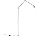QAZQA Gulvlampe arm svart - Editor