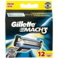 Gillette Mach 3 barberblader - 12-pakning