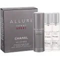 Chanel ALLURE HOMME SPORTEAU EXTRÊME REFILLABLE TRAVEL SPRAY 3x20 ml, Mænd,
