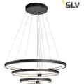 SLV One Trio Dali, Hard montering, Sort, Sort, Aluminium, Rund, Universell