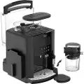 Krups Essential EA819N10 - Automatisk kaffemaskin med melkeskummer - 15 bar - svart