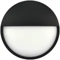 Nordtronic Zaira - Vegglampe - LED - 12 W - klasse F - 3000/4000 K - svart, RAL 9005