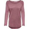 ONLY Mila Lacy Knit Detail Melange Genser