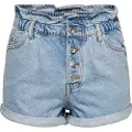 ONLY Cuba Life Paperbag Dot006 Korte Jeans