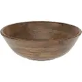 Koopman International Vilde Bowl MANGO skål for servering av salatretter, fruktkurv i tre 30 cm 2,5L