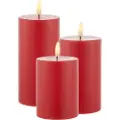 Sirius Home Sille Exclusive, Figur, Rød, Voks, 3 lamper, LED, Batteri
