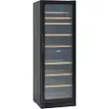 Scandomestic SV 124 B Premium Collection - Vinkjøleskap - 2 soner - bredde: 59,5 cm - dybde: 72,5 cm - høyde: 176,4 cm - 416 liter - svart - Opptil 126 flasker