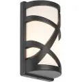 QAZQA Moderne utendørs vegglampe sort IP44 - Suzie