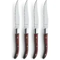 Amefa Royal Steak 2520 - 4-pcs Steak knife set brown in wooden box