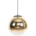 QAZQA Art Deco Hengelampe Svart med Gullglass 33 cm - Pallon