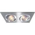 Deko-light Einbauring 175 GU5.3 111821 Loftsindbygningsring LED (RGB), Halogen GU5.3, MR 16 50 W Sølv