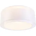 QAZQA Moderne taklampe hvit 50 cm 3-lys - Drum Duo