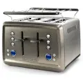 Black & Decker brødrister for 4 skiver 1960W - børstet stål