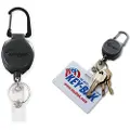 Key-Bak KB SIDEKICK, Nøkkelring, Sort, Vinyl