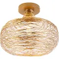 QAZQA Design taklampe gull - Sarella