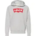 Levi's for man. 38424-0000 Standard Graphic Hoodie grey (M), Casual, Cotton, Long sleeve