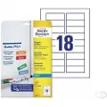Avery Inkjet Magnet - 28 x 78 mm 90 stk. (5 ark x 18) magnetiske etiketter