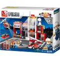 Sluban Blocks Fire Station Byggeleke 612 Stykker