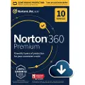 Norton 360 Premium (1 år / 10 enheter) + 75 GB Skylagring (Siste versjon + gratis oppdateringer)