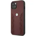BMW Etui Bmhcp13mrsppr Iphone 13.14.15 6.1 Leather Curve Perforate Telefondeksel