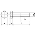 Kobout M 6X35 FZB stålbolt 8.8 - (200 stk.)