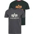 Alpha industries Basic Kortarmet T-skjorte 2 Enheter