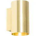 QAZQA Moderne vegglampe gull rund 2-lys - Sandy