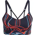 Reebok Lux Strappy Aop Sports-bh Med Medium Støtte