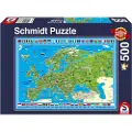 Schmidt Puzzle - Discover Europe (500 pieces)