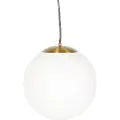 QAZQA Smart skandinavisk pendellampe gull med opalt glass 40 cm inkl. WiFi A60 - Ball 40