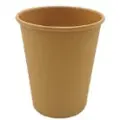 Axfood Kaffebæger Pap Ø80xH90mm 25cl 8oz Single Wall Brun,50 stk/ps - (50 stk.)