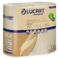 Multi Køkkenrulle Lucart Econatural Maxi 2-lags Ø12.7cm L33mxB22.8cm Genbrug Natur,15 pk x 2 rl x 150 ark/krt