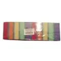 Multi Svamp multi Mini 9x6 cm Assorterede farver med Grøn skuresål,50 pk x 10 stk/krt