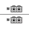 IBM - Fibre Channel-kabel - LC (hann) til LC (hann) - 5 m - 5 m - fiberoptisk - for System Storage TS3100 Tape Library