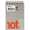 Bantex Notesblok Bantex Wire-O, A7, linjeret, 50 ark, 70 g