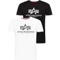 Alpha industries Basic Kortarmet T-skjorte 2 Enheter