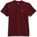 Vans Left Chest Logo T-skjorte rød