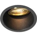 QAZQA Moderne innfelt spotlight sort med gull roterbar og tiltbar - Alloy