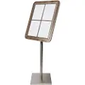 Securit 4xA4 GLASS STAR informationsdisplay valnød