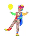 Ciao Blomster Klovn Deluxe-kostume (Jakke med falsk skjorte, butterfly, bukser og hat) - 3-4 år