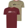Alpha industries Label 2 Pack Kortarmet T-skjorte