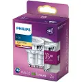Signify Spot - LED-pære for søkelys - GU10 - 3.5 W (ekvivalent 35 W) - klasse F - varmt hvitt lys - 2700 K (en pakke 2)