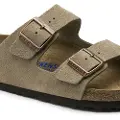 Birkenstock for woman. 951301 Leather Sandals Arizona Soft brown (40), Flat, None, Casual