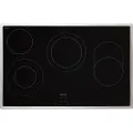 Siemens iQ300 ET845HH17 - Keramisk komfyrtopp - 4 plater - Nisje - bredde: 78 cm - dybde: 50 cm - med pynt av rustfritt stål - svart/rustfritt stål