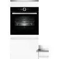 Bosch Serie | 8 HSG636BB1 - Ovn - med dampfunksjon - innebygd - fordypning - bredde: 56 cm - dybde: 55 cm - høyde: 58.5 cm - med selvrens - Klasse A+ - svart
